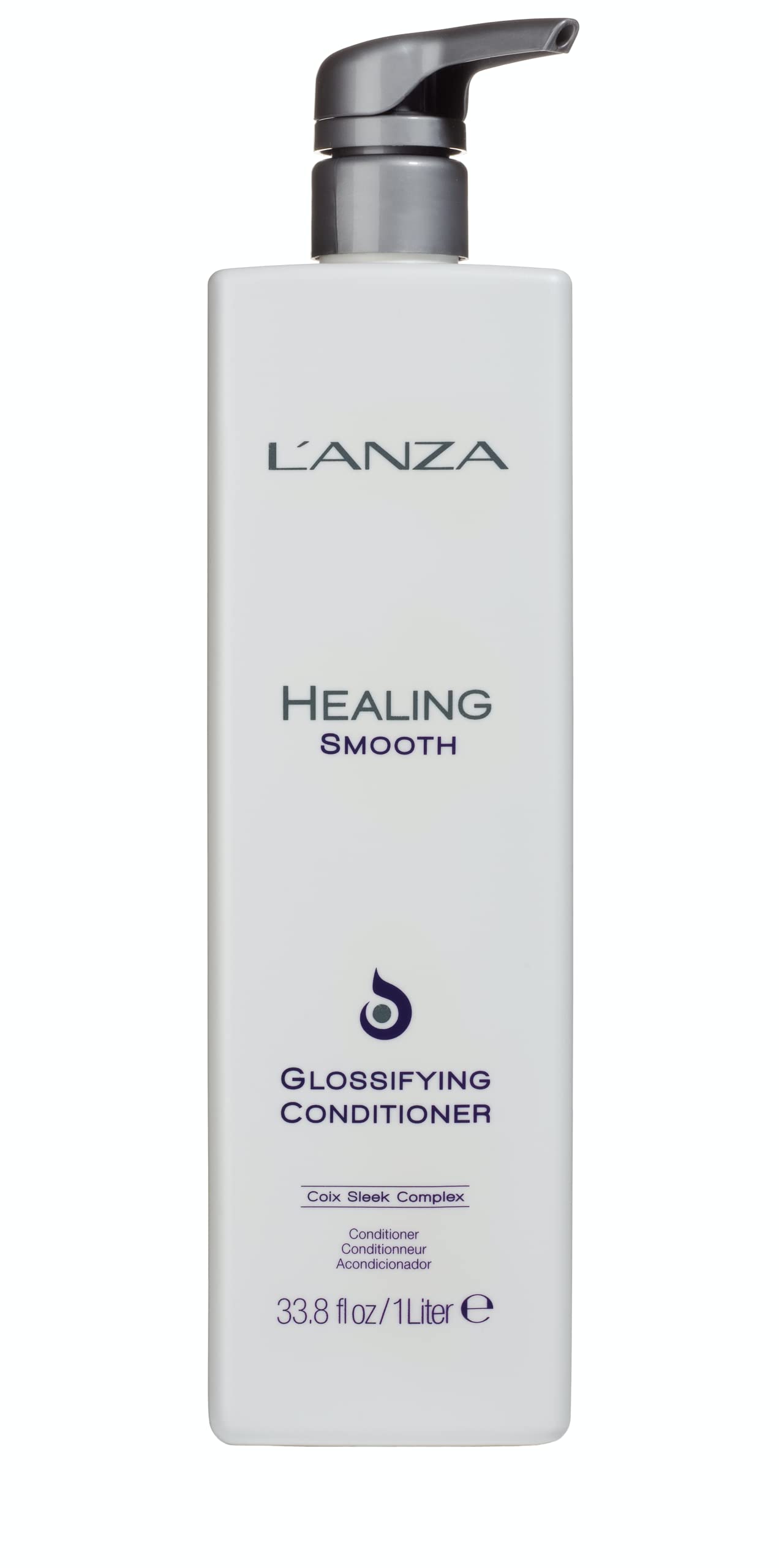 L'ANZA Healing Smooth Glossifying Conditioner, Nourishes, Repairs, and Boosts Hair Shine and Strength for a Perfect Silky-Smooth, Frizz-free Look (33.8 Fl Oz)
