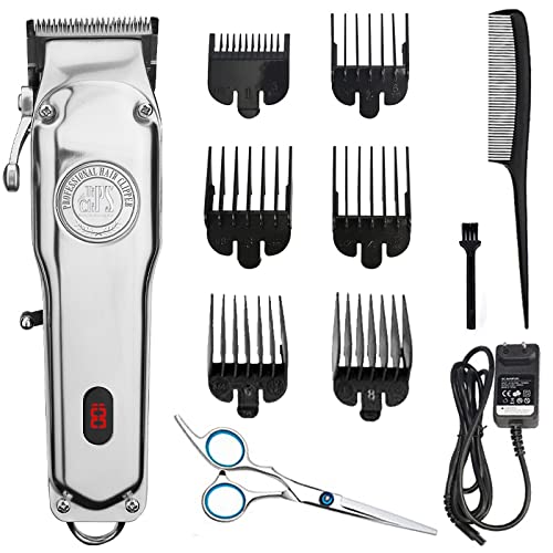 Tips for Clips Professional Hair Clippers for Men - Cordless Hair Clippers Machine - Barber Electric Hair Trimmer Men Clippers & Accessories Set - Grooming Beard & Hair Cutting Kit (13 Pieces)