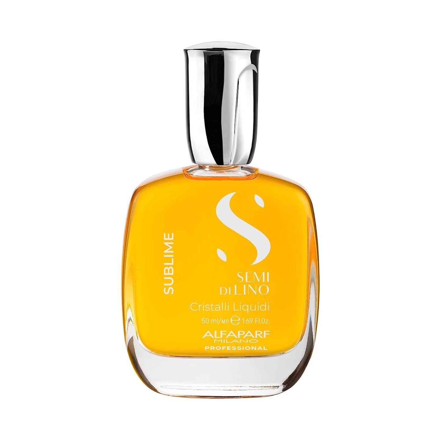 Alfaparf Milano Semi di Lino Sublime Cristalli Liquidi Hair Oil with Thermal Protection - Superior Hair Finishing Smoothing Serum Treatment - Brilliant Shine - Vegan Formula - 1.69 fl. oz.