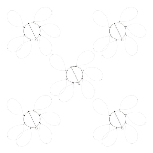 Nuolux Crab Serial Sets Circle Buckles Rings Wire Steel Crab Set Loops Trap Useful Metal Efficient Fishing Circle