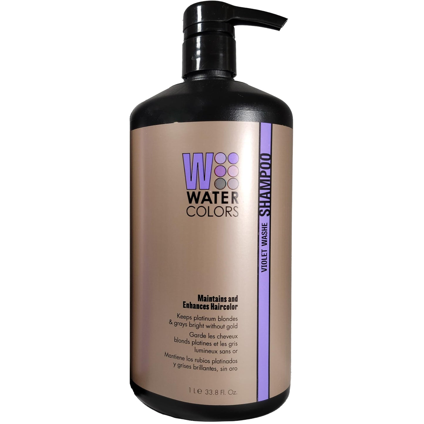 Watercolors Color Depositing Sulfate & Paraben Free Shampoo, Maintains & Enhances Haircolor - Violet Washe 33.8 oz