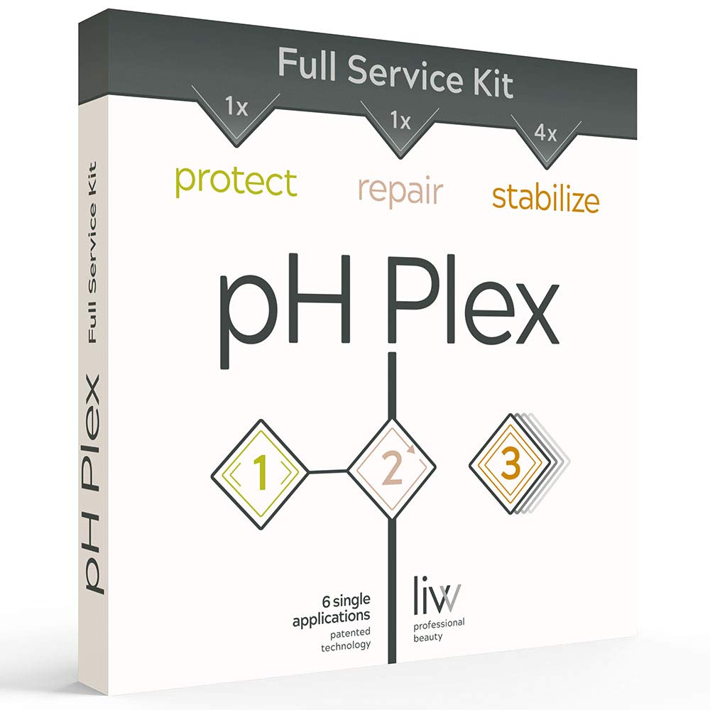 pH Plex Full Service Kit: Protect&Repair your hair during and after hair color & bleach. Complete kit for 1 month. Includes salon quality Plex step #1.