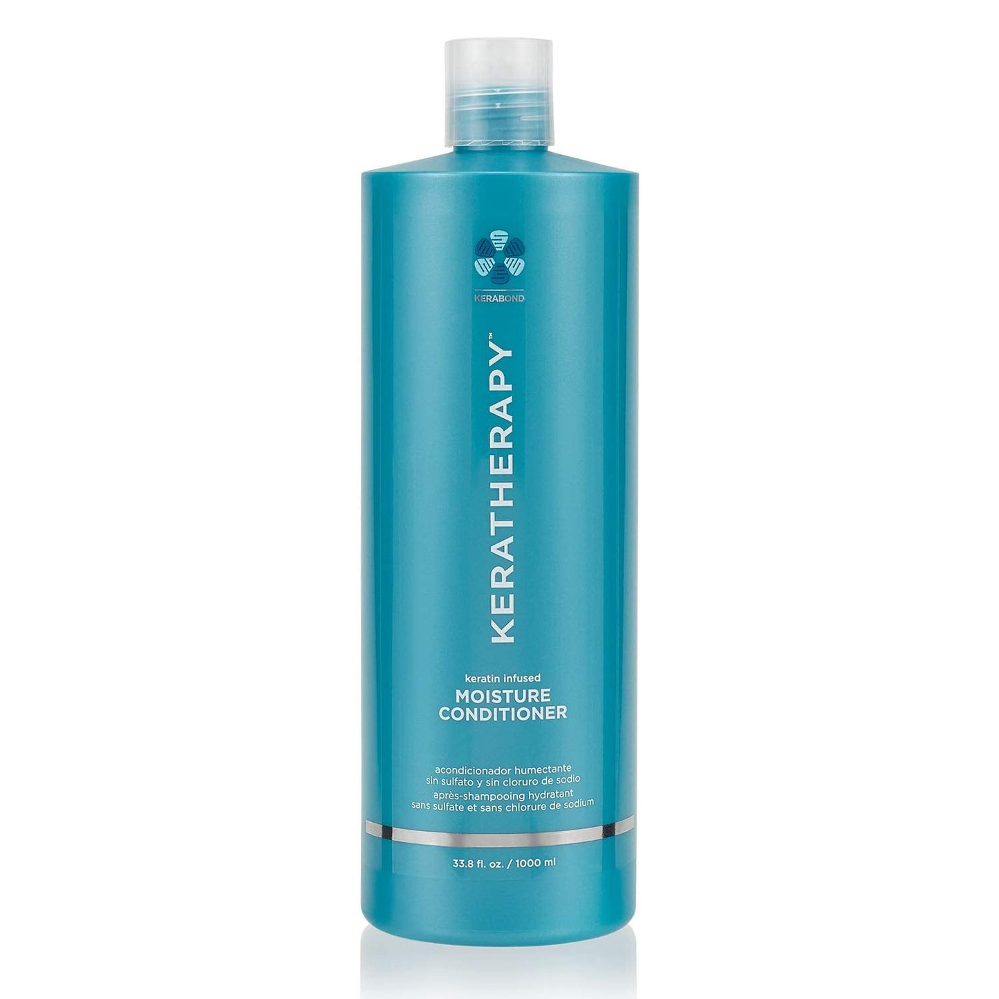 Keratherapy Keratin Infused Moisture Conditioner, 33.8 fl. oz., 1000 ml - Hydrating & Moisturizing Conditioner for Dry Hair with Collagen, Jojoba Oil, & Kerabond Technology
