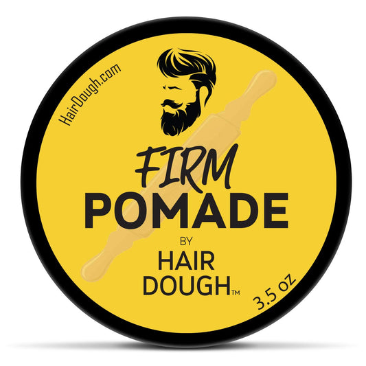 Hair Dough Mens Hair Pomade, Firm Hold and Moderate Shine Pomade for Men, Water Based and Lightly Scented for Straight, Thick and Curly Hair, 3.5oz