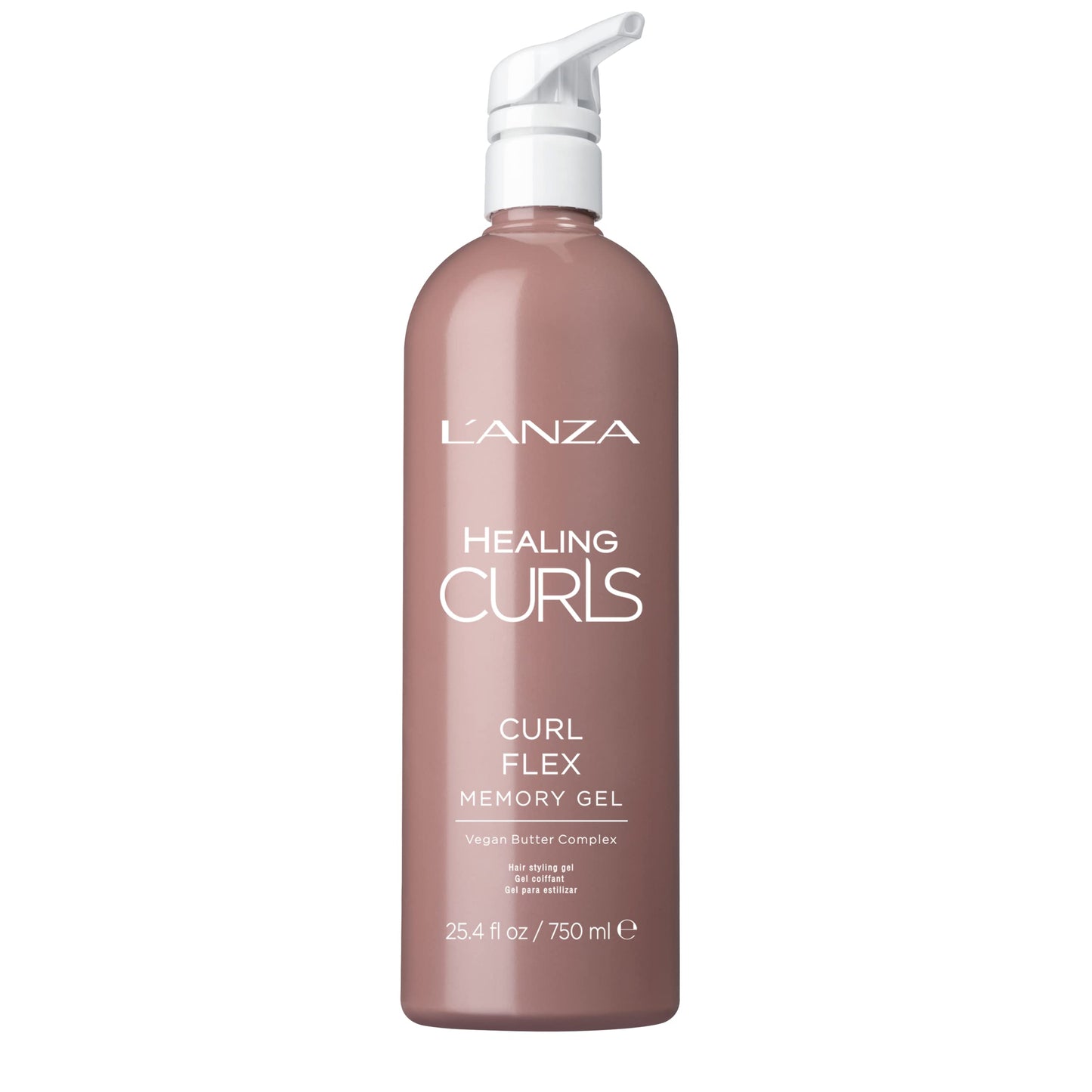 L'ANZA Healing Curls Curl Flex Memory Gel - Curl Gel for Curly Hair - Creates Strong, Long-Lasting and Touchable Hold with Sulphate Free, Paraben Free Formula (25.4 Fl Oz)