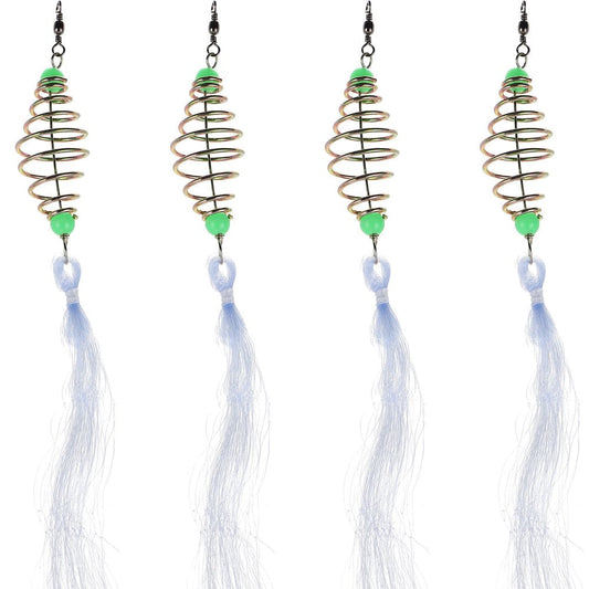 4 Pcs Saltwater Fishing Cast Net Bait Trap Fish Throw Net Freshwater Casting Net