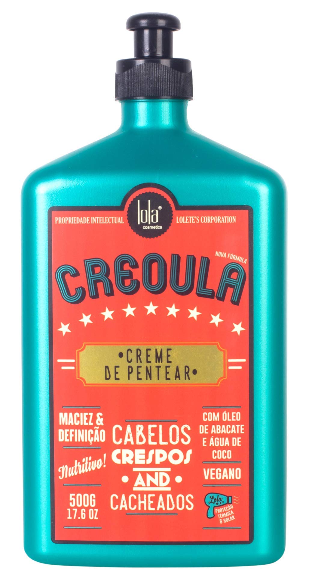 Lola Brasil Linha Creoula Creme de Pentear 500 Gr Afro Collection - Combing Cream Net 17.6 Oz