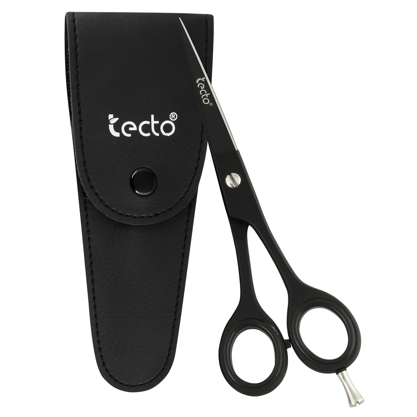 Tecto Barber Scissors, Professional 6.6 inches Stainless Steel Hair Cutting Scissors, Extra Sharp Hair Cutting Scissors For Men/Women with free leather case.