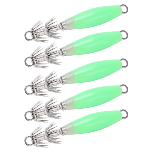 Luminous Hook, Jigs Effective High Sharpness with Double Layer Spear Hook for Saltwater