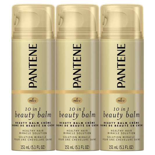 Pantene, Beauty Balm, Softness, Strength and Shines, Pro-V , 5.1 Fl Oz (Pack of 3)