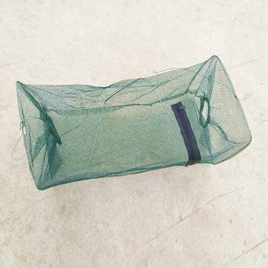 Enjoymall Foldable Nylon Fishing Net Crab Fish Crawdad Shrimp Minnow Bait Trap Drift Cage