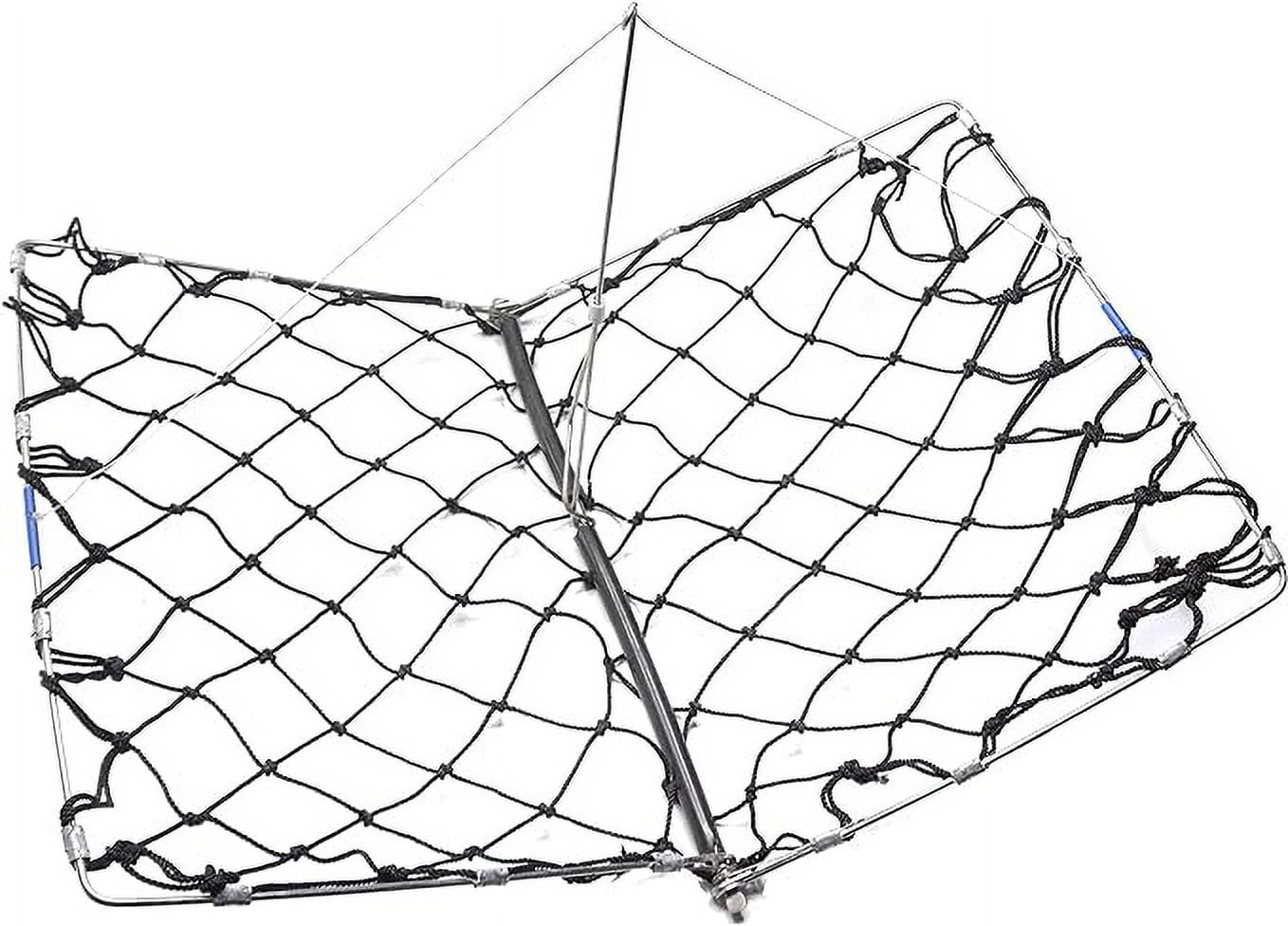 AirFly Foldable Castable Crabjaw Trap with Bait Clip - Rectangle Design Crab Trap Hawk