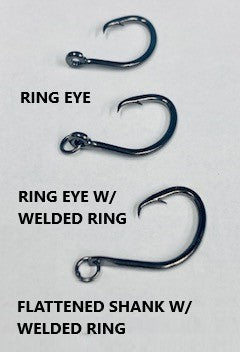 QUICKRIG CHARLIE BROWN CIRCLE  WELDED RING HOOK SIZE 9/0 PER HOOK-25 PACK