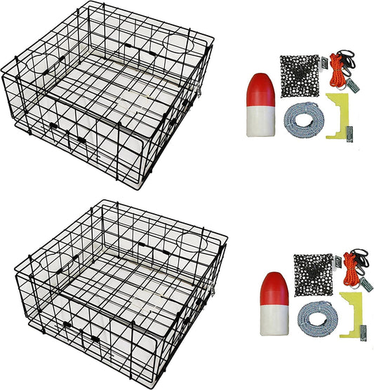 Of Sports 24' Vinyl Coated Crab Trap And Accessories (S60+CM1+27093+HA2+LP1+F11RW) X2
