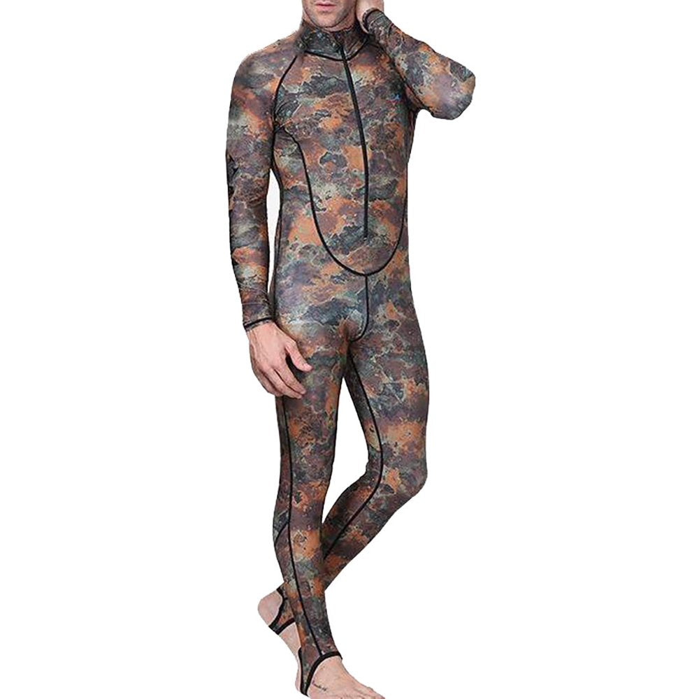 Hoksml Christmas Clearance Deals Sports & Outdoors New Men Camouflage Camo Wetsuit for Scuba Free Diving Spear Fishing Swimmin