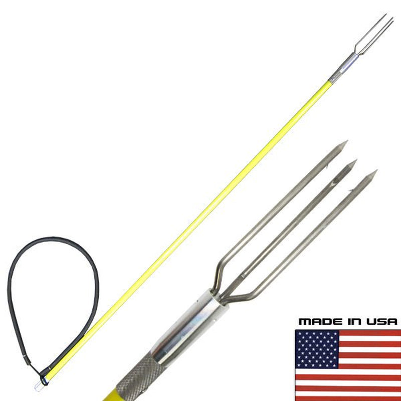 3.5' One Piece Spearfishing Fiber Glass Pole Spear Lionfish Tip Hawaiian Sling