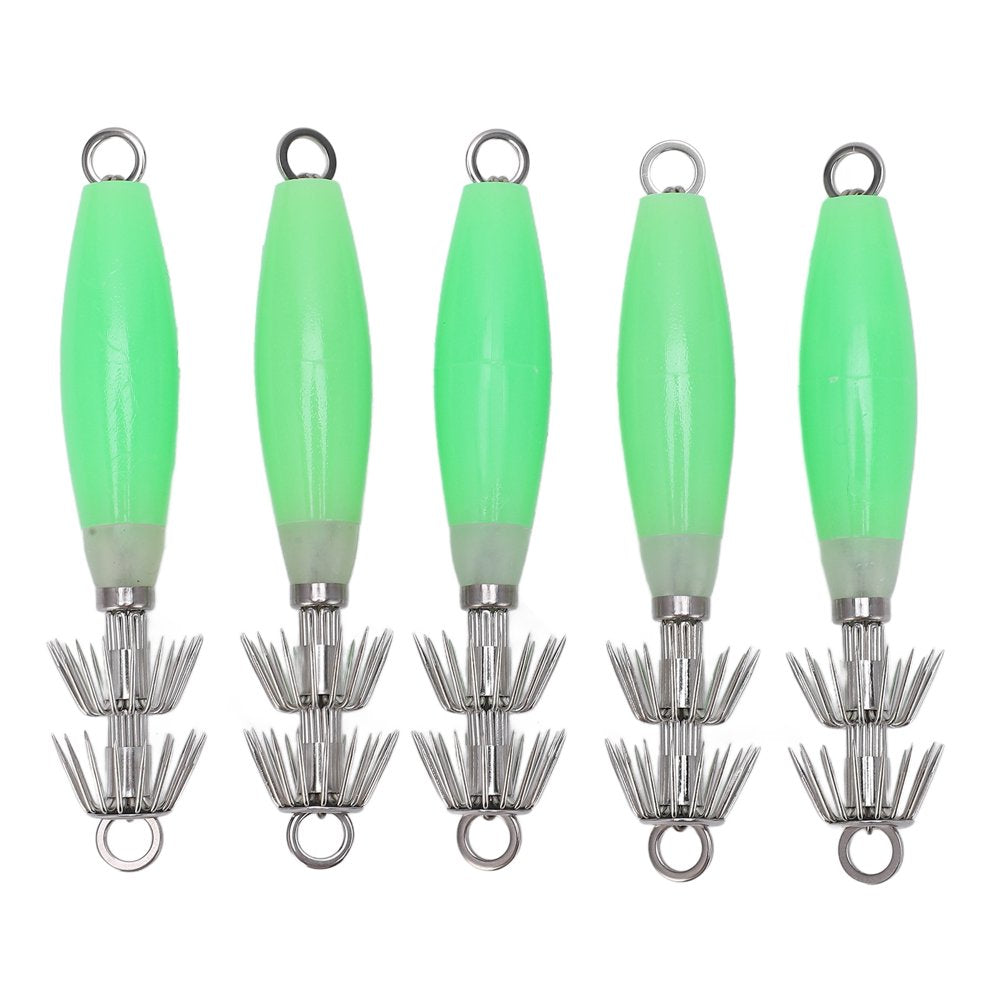 Jigs, Luminous Hook Long Lasting High Visibility with Double Layer Spear Hook for Saltwater