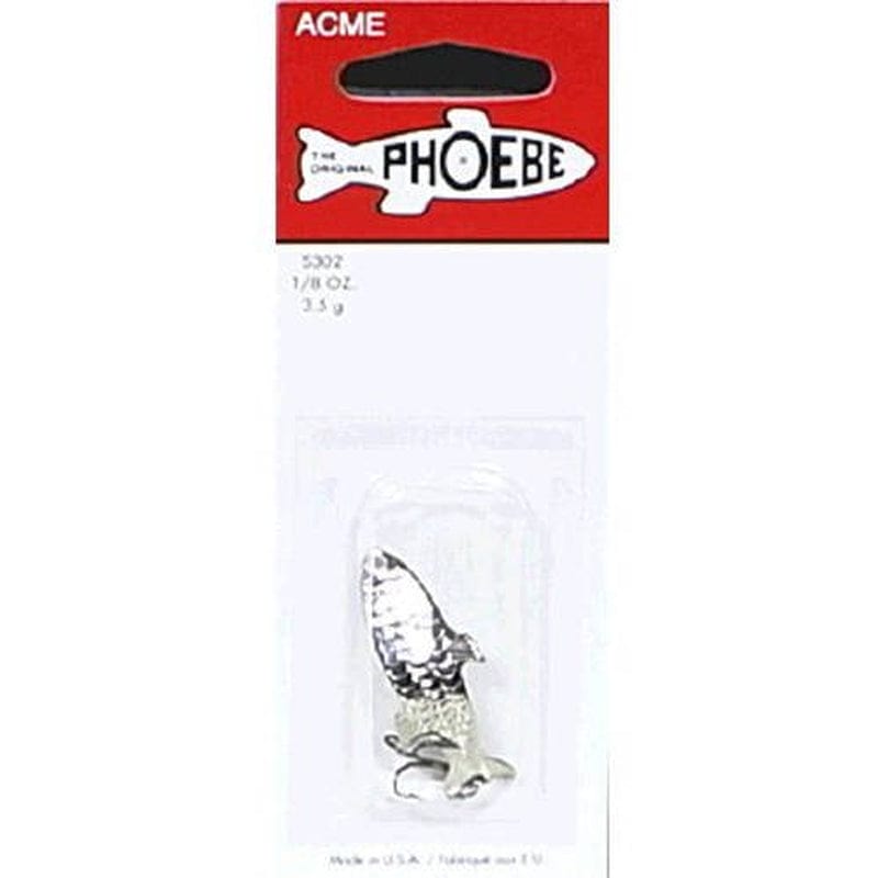 Acme Tackle Phoebe Fishing Lure Spoon 1/8 Oz. Assorted Colors