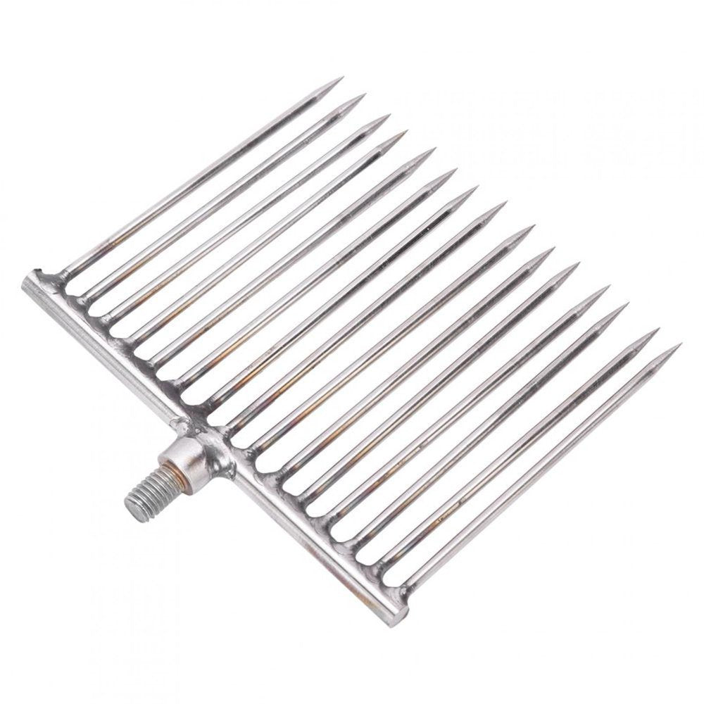 ANGGREK Stainless Steel 15 Fishing Prongs Harpoon Gig Gaff Hook Barb Fish Spear Tackle