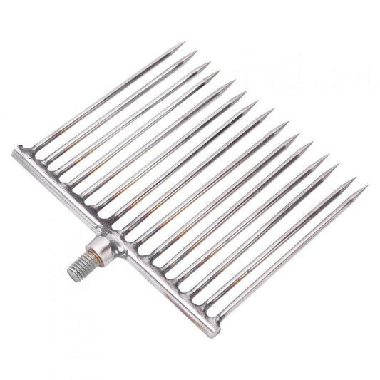 ANGGREK Stainless Steel 15 Fishing Prongs Harpoon Gig Gaff Hook Barb Fish Spear Tackle