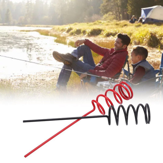 Amonsee 2Pcs Heavy Duty Spiral Fishing Rod Holder, Ground Support Stand Fishing Tackles