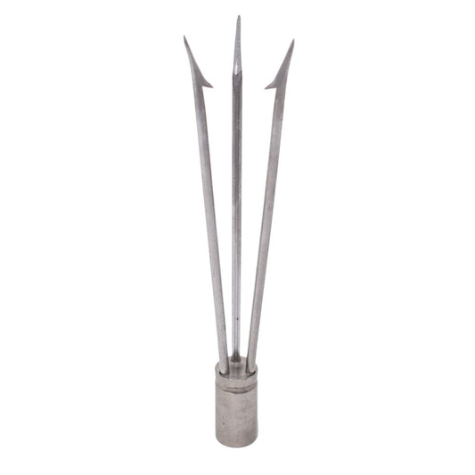 SPEARFISHING 6" POLE SPEAR TIP 3 PRONG HEAD PARALYZER W/ BARBS 8Mm Thread