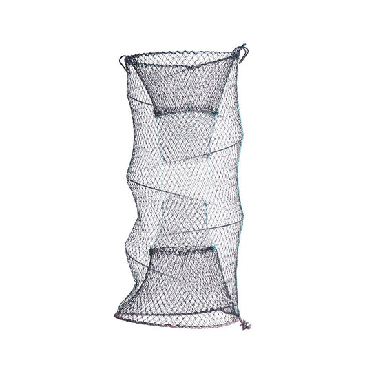 Foldable Bait Cast Mesh Trap Net Zinc Plated Portable Fishing Landing Net Shrimp Cage for Fish Lobster Prawn Minnow Crayfish Cra