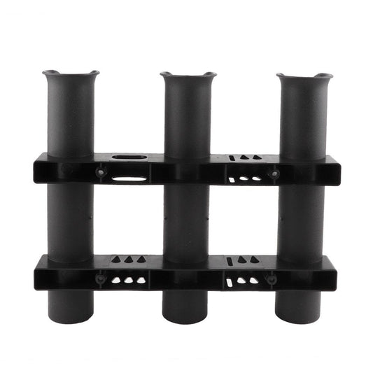 EZSPTO Fishing Vertical 3 Link Rod Holder Organizer Pole Tube Rack Sailboat Marine Accessory, Fishing Rod Clamp, Fishing Rod Support