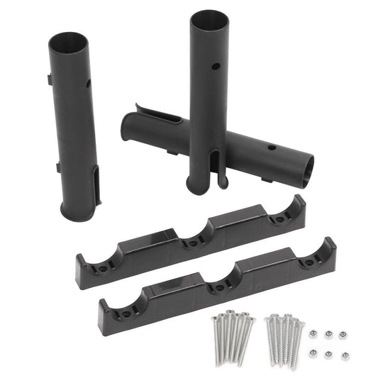 Fishing Tube 3 Rod Rack, Fishing Rod Holder Prevent Loosening Free Hands Lightweight with Accessories for ?Water