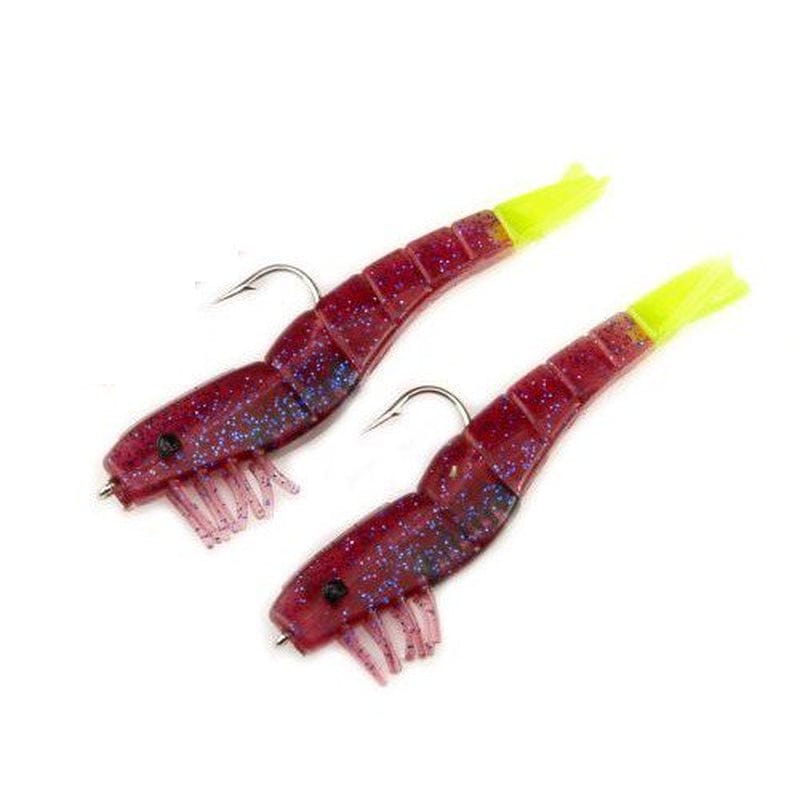H&H Tackle TKODR14-92 Double Rig Soft Shrimp Fishing Sinkbait Saltwater Lure