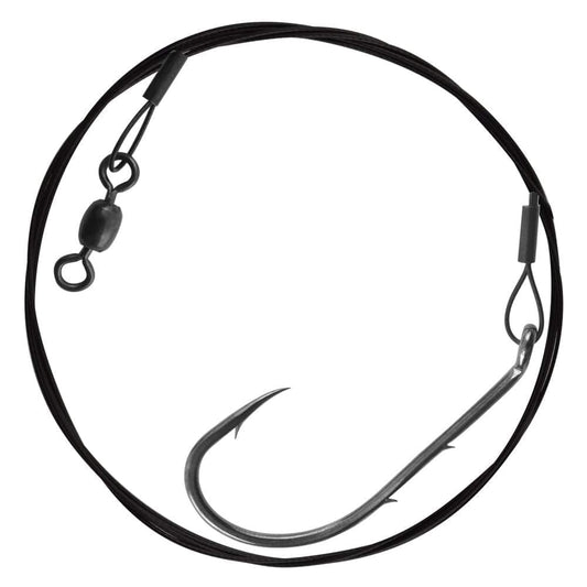 Hurricane Salt Tackle Bluefish Fishing Rig, 8/0 Hook, 80# X 18" Wire Leader, 2-Pack