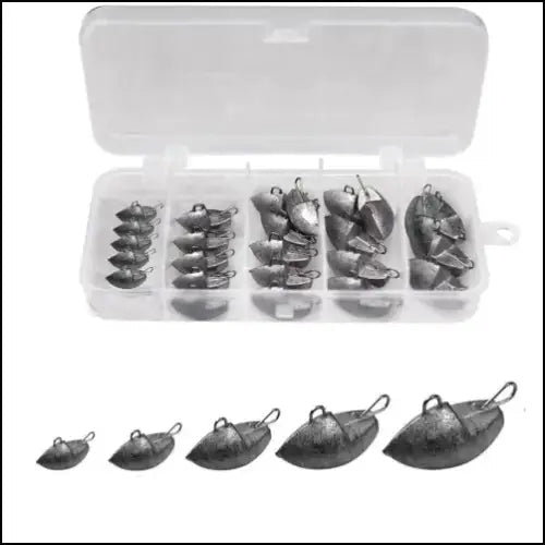 Jig Drop Shot Bullet Fishing Sinkers 3-14g - 25 Pack