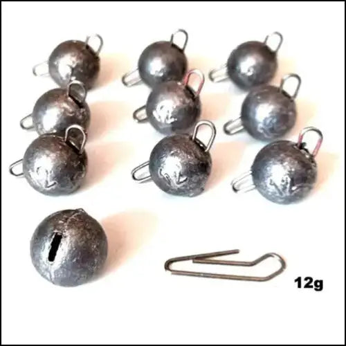 Jig Head Lead Fishing Sinkers 6-18g - 10 Pack