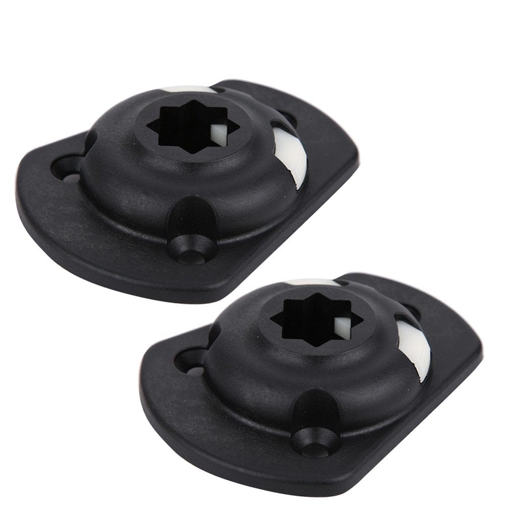 LHCER 2Pcs Kayak Mount Base Replacement Fishing Rod Accessories with Mounting Screws,Boat Base Accessories,Kayak Mount Base
