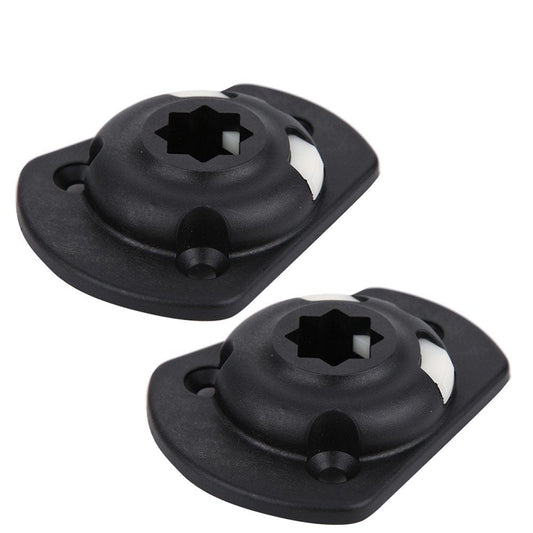 LHCER 2Pcs Kayak Mount Base Replacement Fishing Rod Accessories with Mounting Screws,Boat Base Accessories,Kayak Mount Base