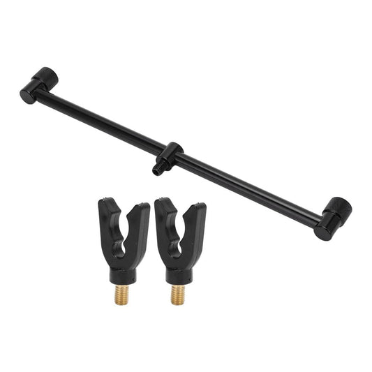 LHCER Fishing Rod Holder Bracket Black European Aluminum Alloy Fishing Rod Nut Crossbar Bracket Fishing Accessories,Adjustable Fish Pole Rest,Fishing Sea Rod Holder