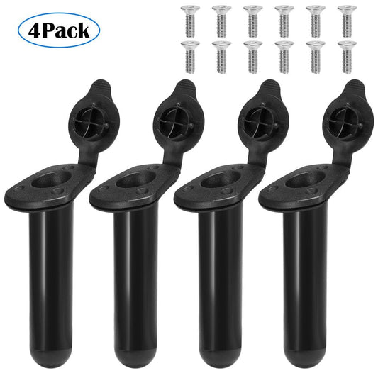 Meterk 4 PCS Kayak Fishing Rod Holders with Cap Cover Boat Fishing Tackle Accessory Tool