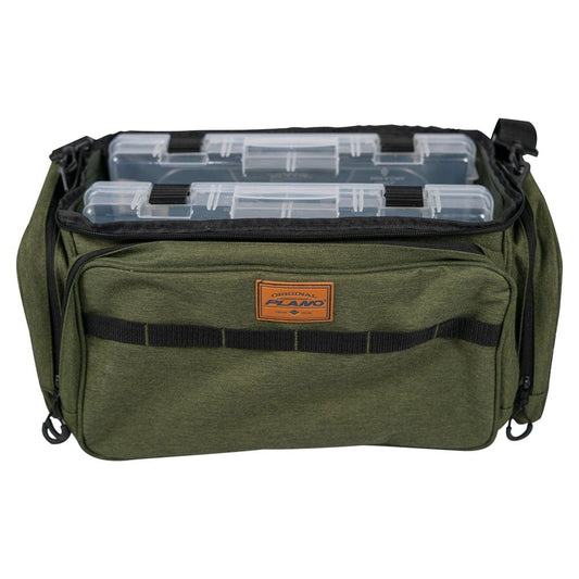 Plano Large 3700 Size Heathered Green Fishing Tackle Bag, with Two 3700 Size Stowaways