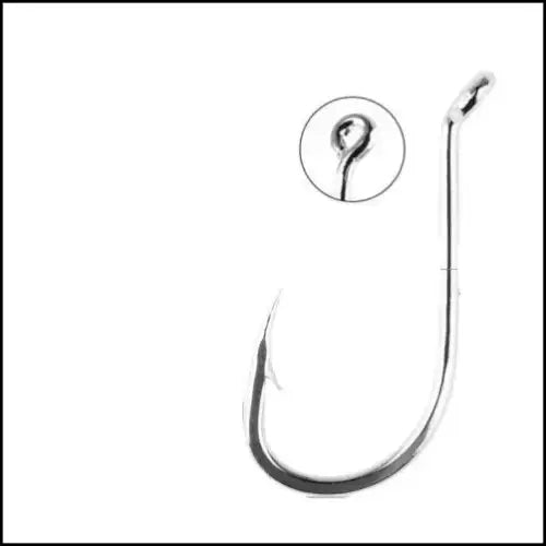 Ringed Long Shank Stainless Steel Fishing Hooks 1-10# - 100 Pack