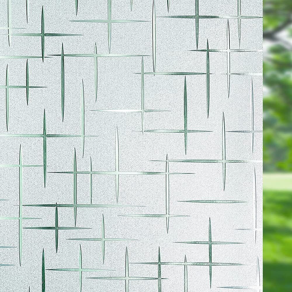 Kitcheniva Privacy Frosted Glass Sticker Window Film 35" x 78" 2 Packs