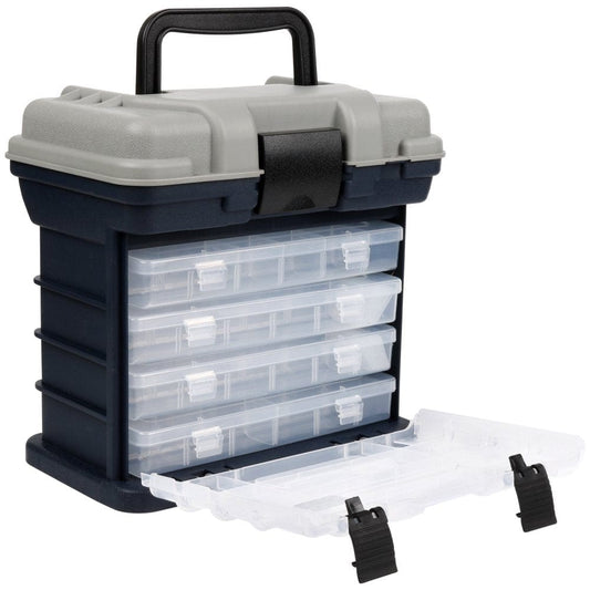 Sougayilang Fishing Tackle Box Portable 4 Layers Fishing Case with Handle Utility Box