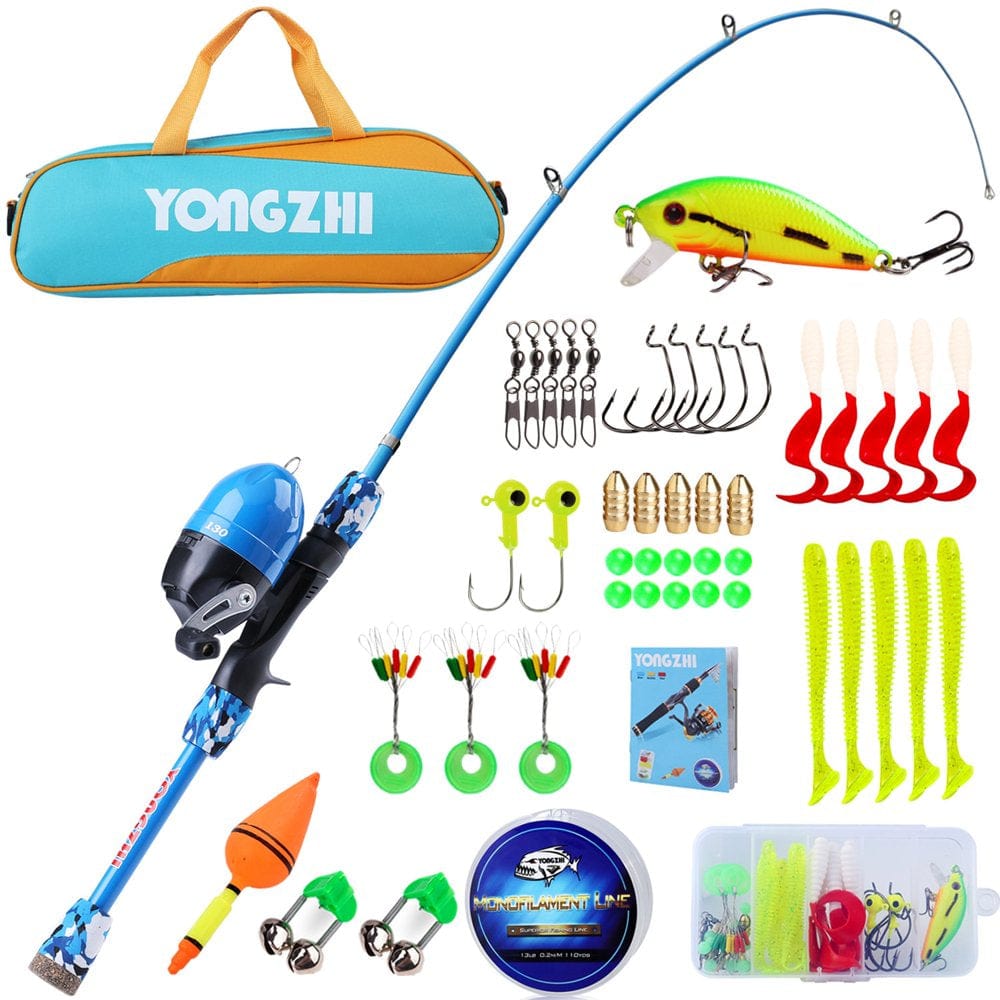 Sougayilang Kids Fishing Pole Telescopic Fishing Rod and Reel Combo