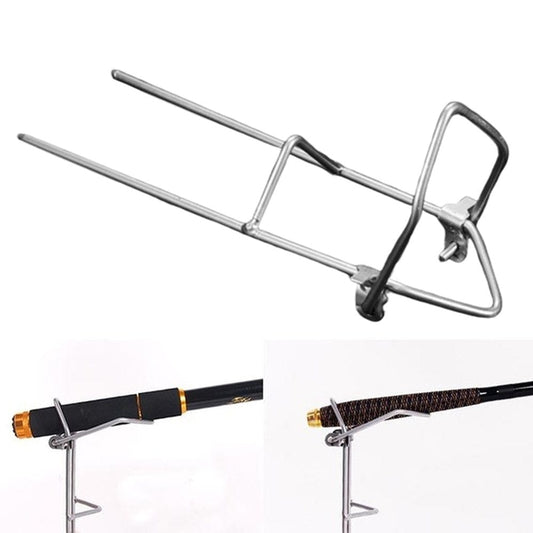 SPRING PARK Fishing Rod Holder Stainless Steel Ground Support Stand Fish Pole Folding Holder