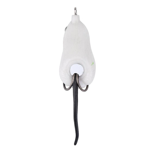 Tebru Artificial Bait Mouse Shape Soft Fishing Lures Dual Hooks Tackle Accessory, Mouse Lure, Soft Bait Lure