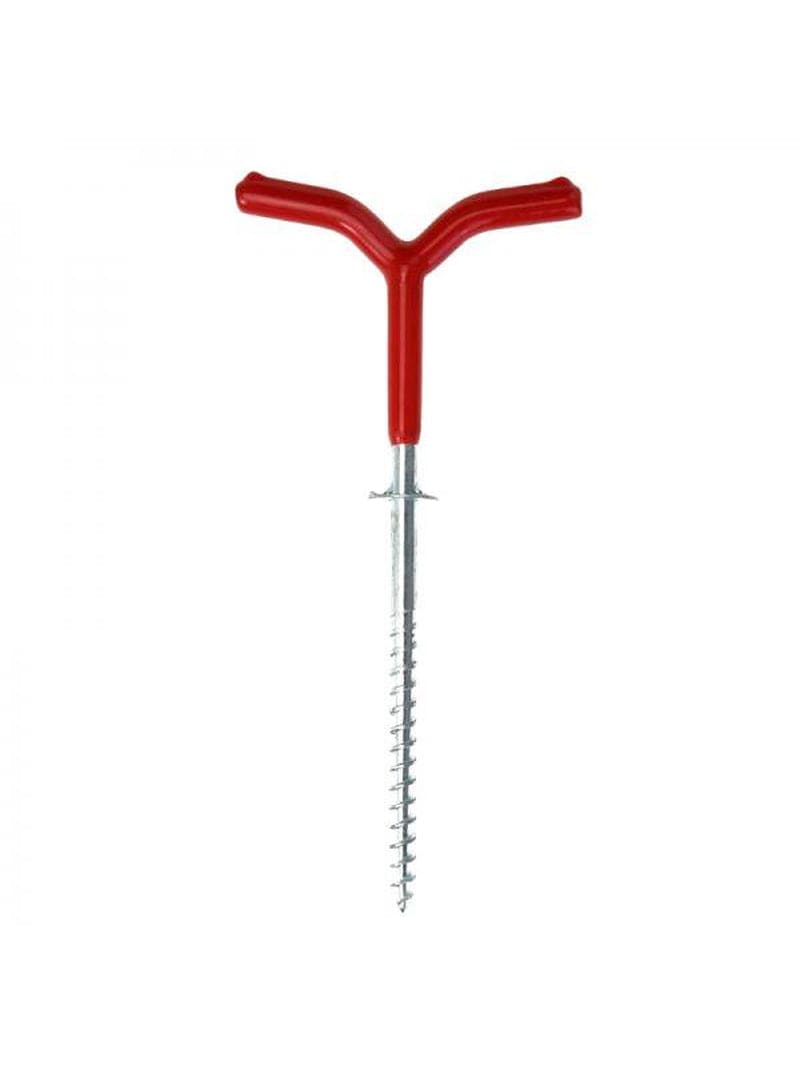 VICOODA 1Pcs Fishing Tool Screw Fixed Nail Ice Rods Auger Spiral Drill Rod Holder Outdoor Sports Fishing Tackle Tools Pesca Accessories,Winter Tent Pegs Fishing Rod Holder Screw Nail